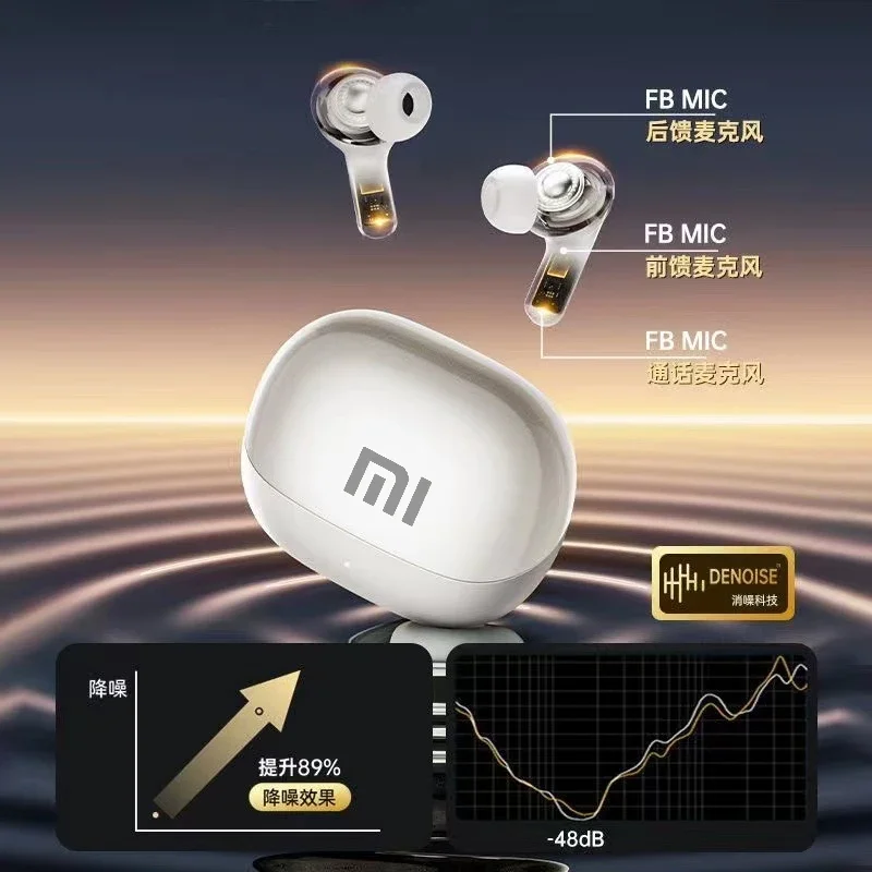 Original XIAOMI FD1-9 Wireless Headphones Bluetooth Headset Charging Earbud Noise Reduction Earphones Sport With Mic