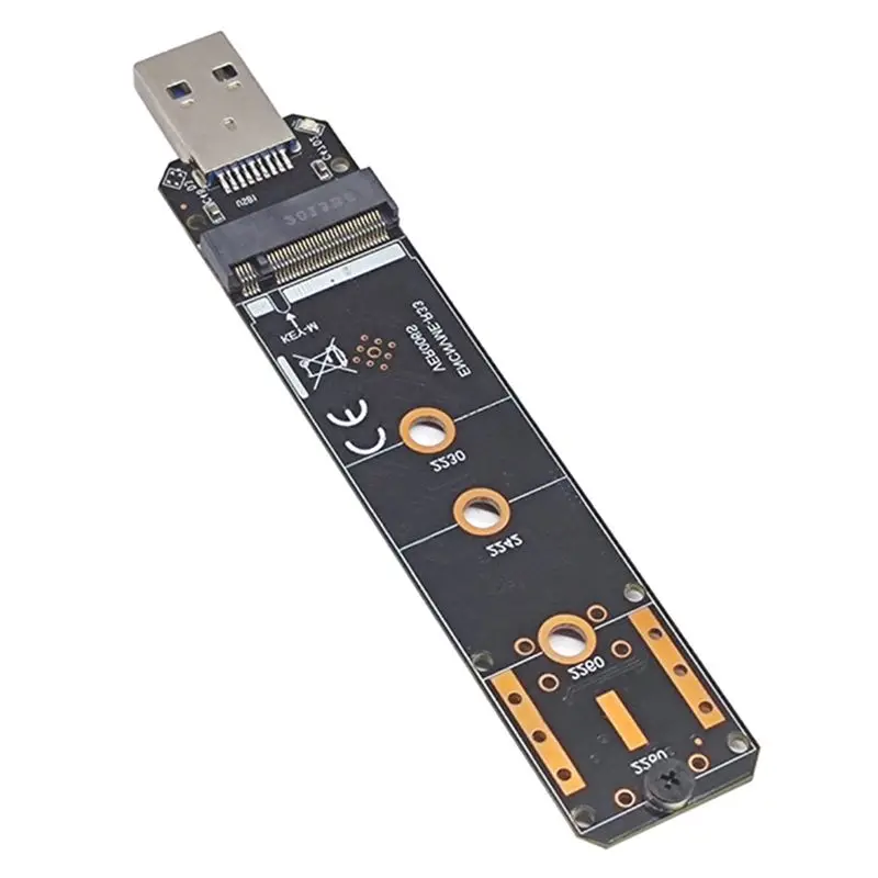 Корпус для M.2 накопителя с поддержкой протокола NVME, USB3.2 GEN2 10Gbps, с портом Realtek RTL9210.