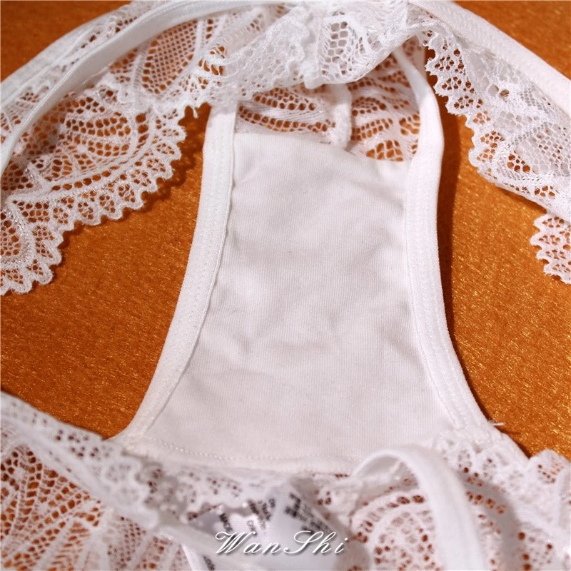 Sexy Transparent Panties Women Lace Low-waist Briefs Hollow Out Underwear Ladies Underpants Intimates G String Lingerie