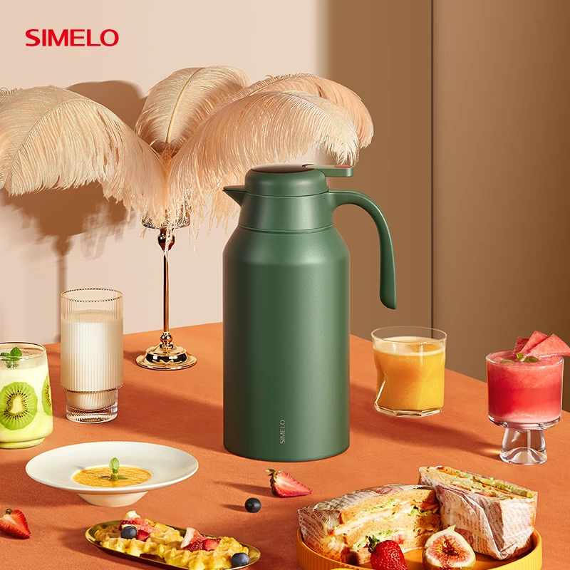 SIMELO 2.7L Insulated Water Bottle with LED Display 316L Stainless Steel Thermos Flask Keep Hot and Cold 24H for Home Office 5