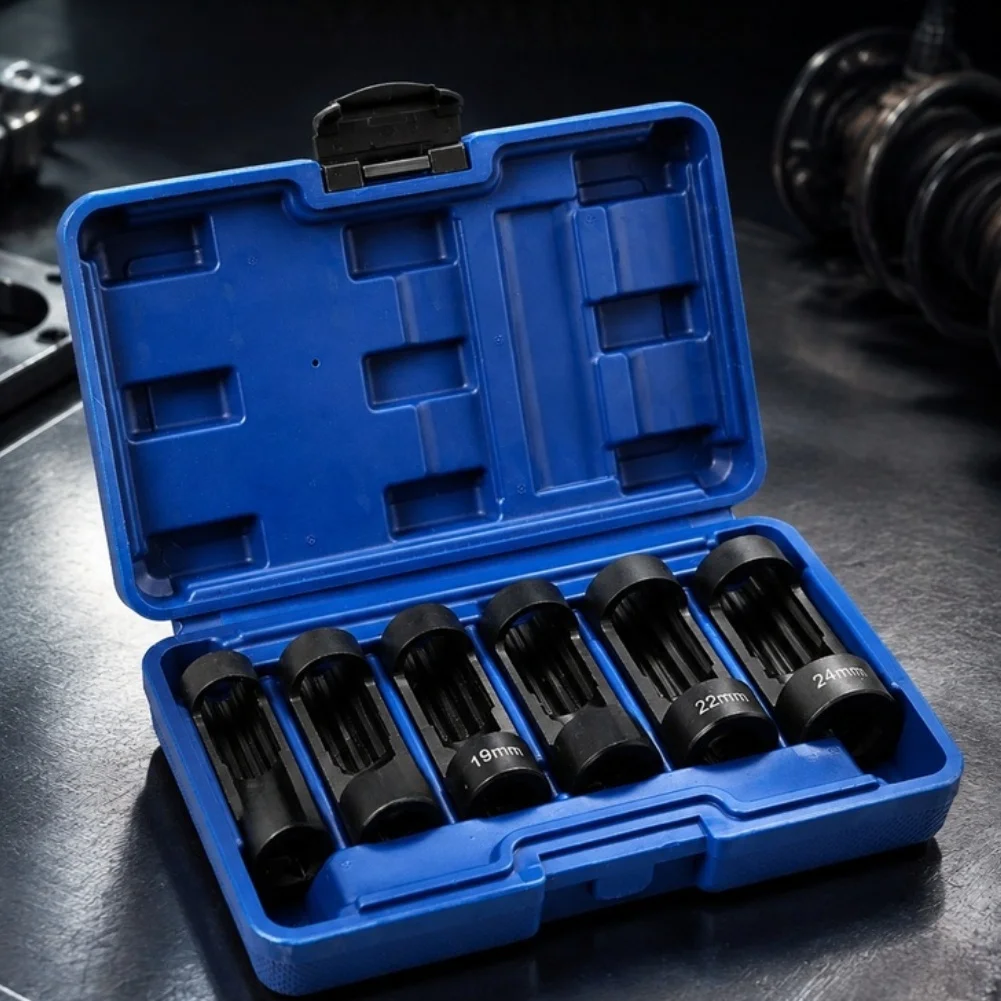 Deep Groove Socket Shock Absorber Socket For Heavy-duty Applications Alloy Steel Construction Black Phosphate Coating