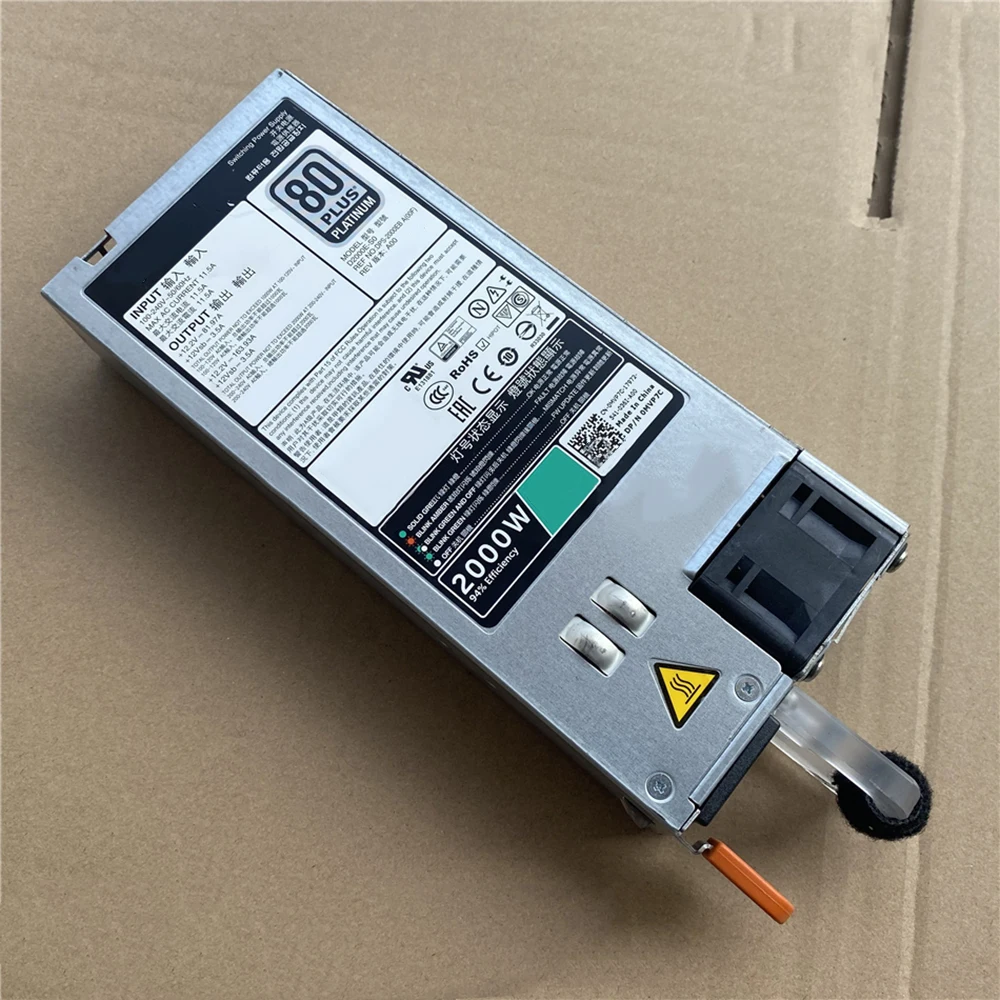 For DELL R740 R840 R940 2000W Power Supply D2000E-S0 MVP7C DPS-2000EB Durable