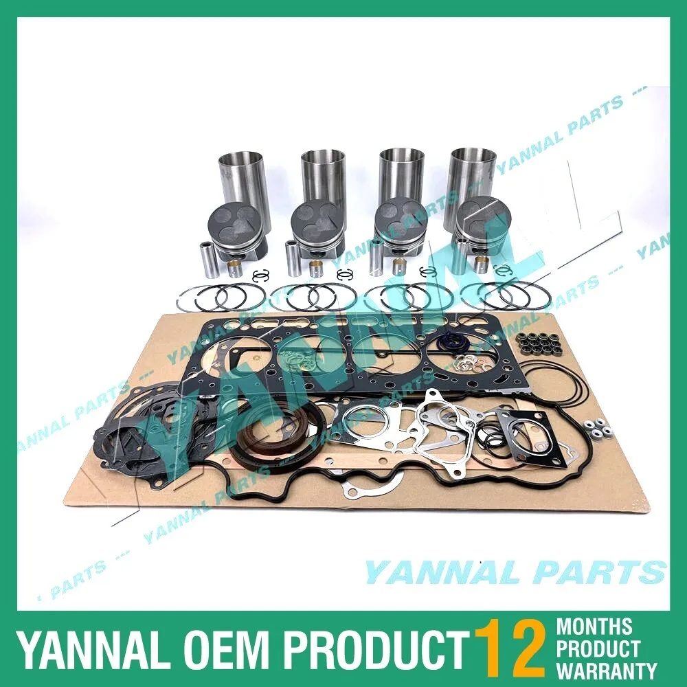 

New For Kubota V3600 Overhaul Kit With Full Gasket Set