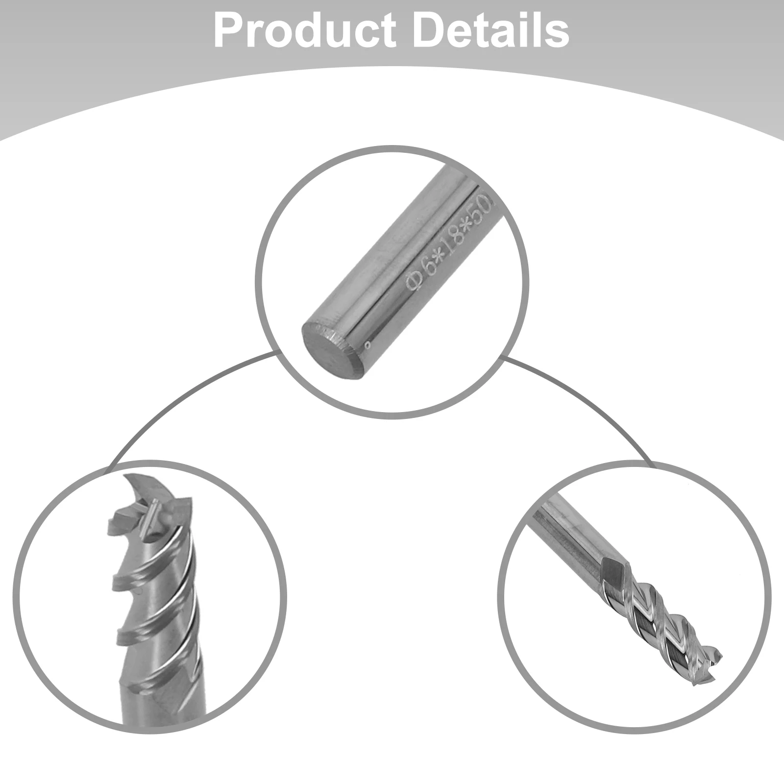 

Engraving Machine CNC Machining High-Speed Milling Machine Wear-Resistant Construction 3 Flutes 35 Degree Angle Hardness HRC55