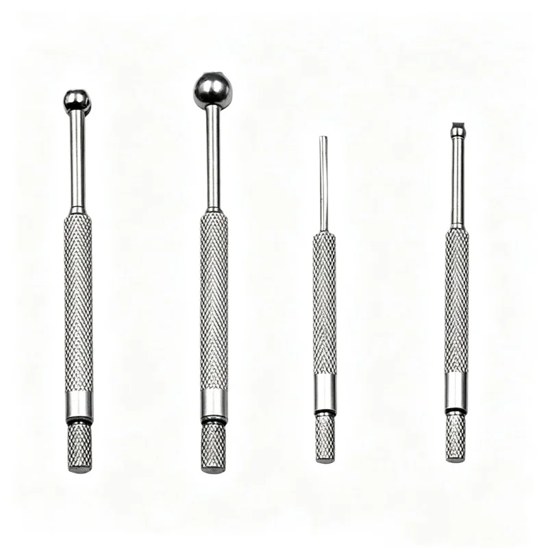 Telescopic Small Hole Gauge Set 3-13mm 4Pcs Bore Internal Diameter Measuring Tool Carbon Steel Telescoping Hole Micrometer Gauge