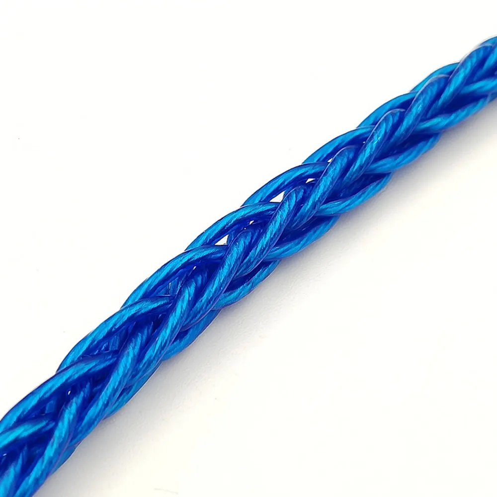 シングルクリスタル銅と銀メッキのワイヤー、DIYイヤホンアップグレードケーブル、オーディオケーブル、データケーブル、大胆、8ストランド、432コア、od 5.0mm