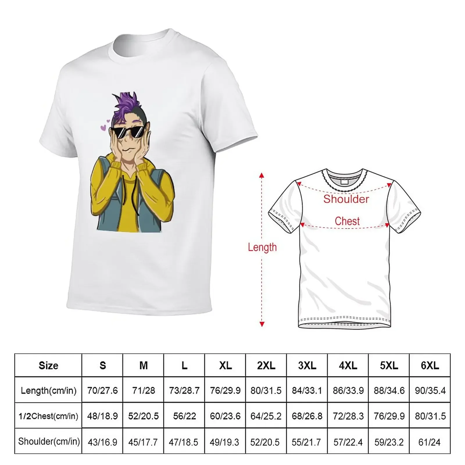 Shorter Wong T-Shirt oversized quick-drying cute tops Men's t shirts