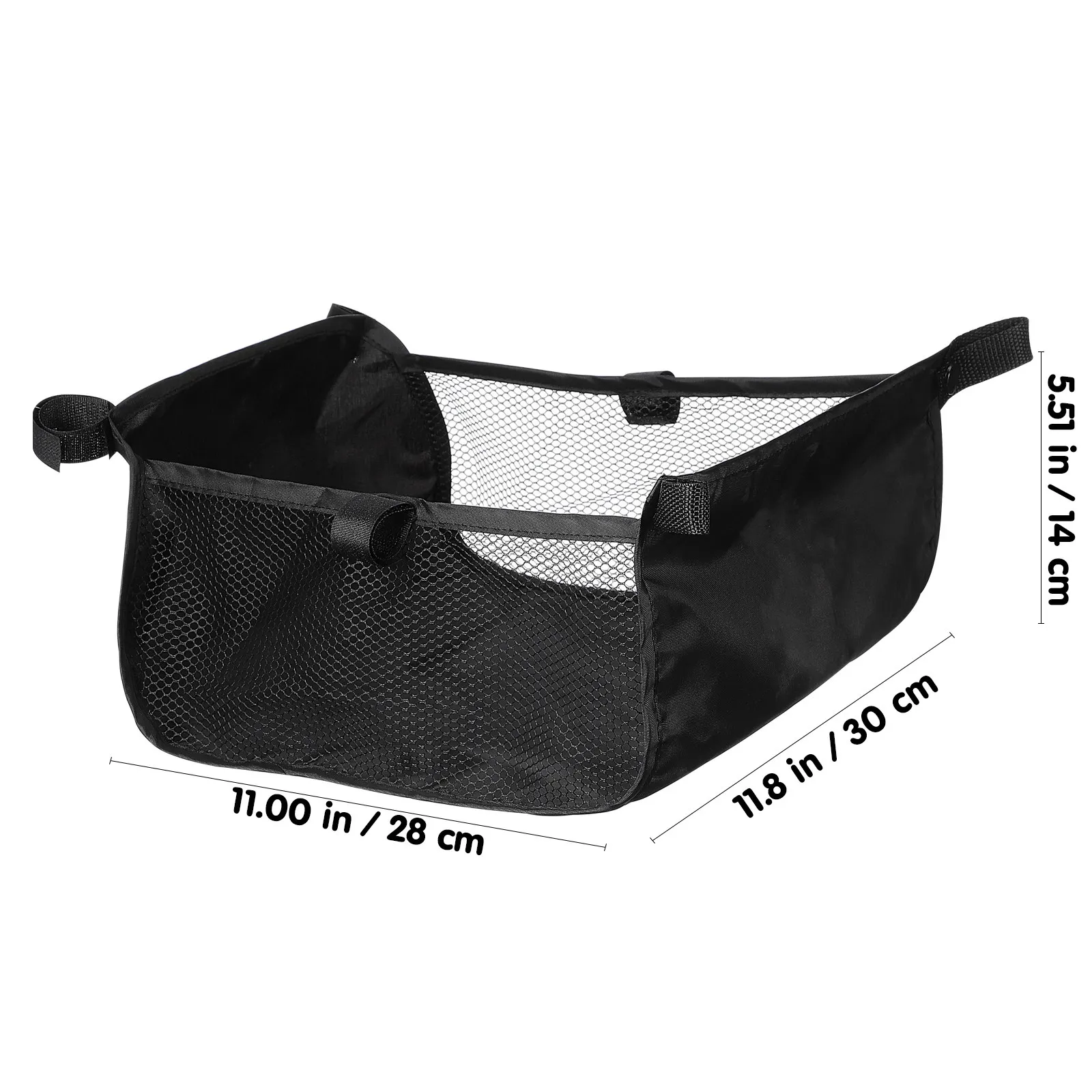 Baby Stroller Storage Basket Oxford Cloth Lightweight Large Capacity Bottom Organizer Bag Net for Infant Stroller Shopping