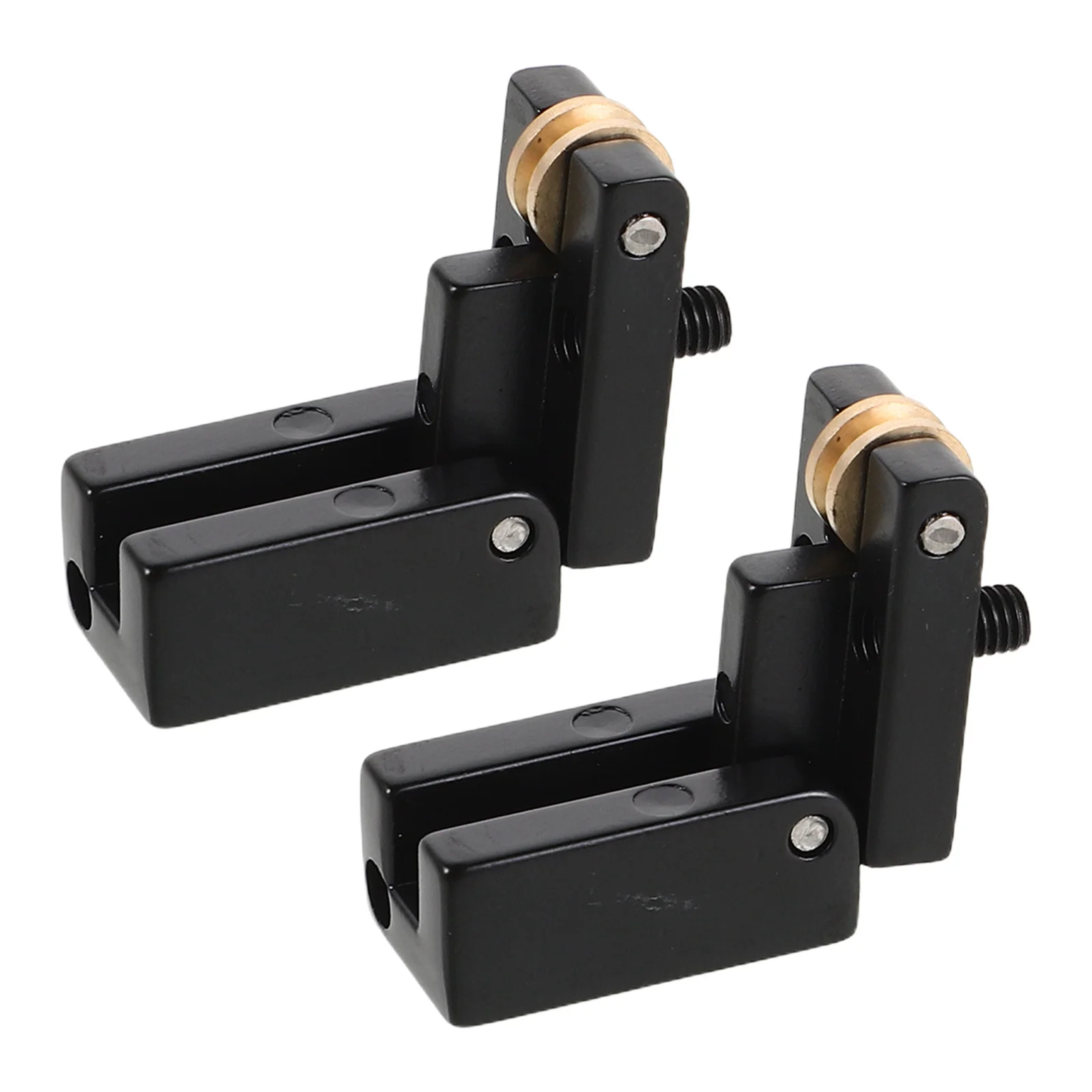 

2pcs Headless Bridge Saddles Electric Guitar Roller Saddle Replacement For Stable Tuning Easy Installation Guitar Bridge