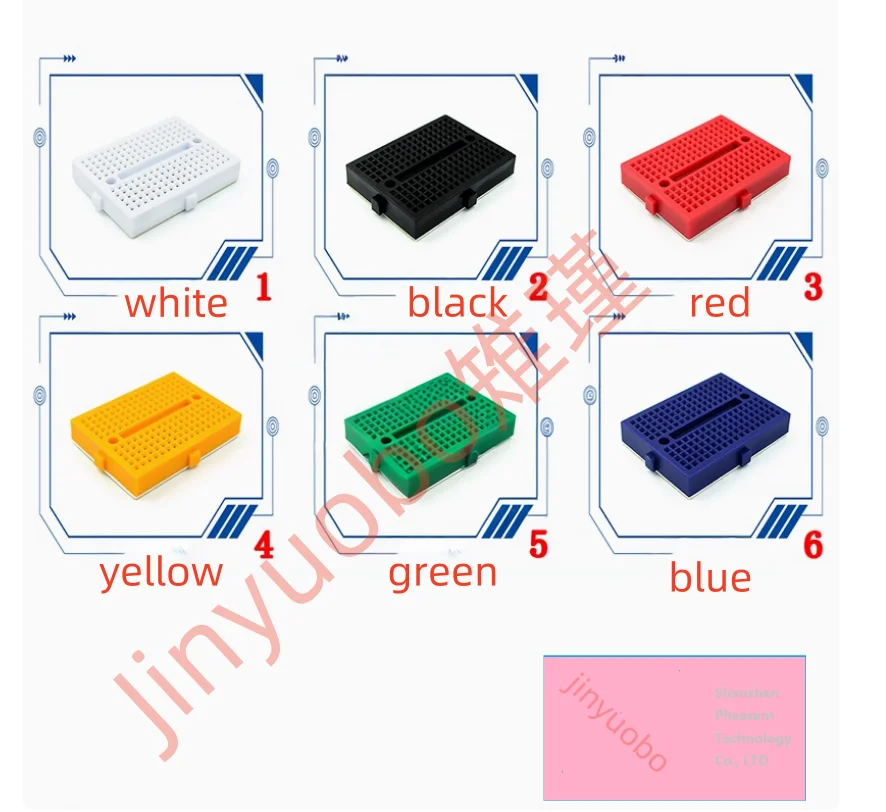 

5-10PCS Free Shipping Free Shipping SYB-170 miniboard Breadboard experimentalboard circuitboard holeboard 35*47*8.5mm color