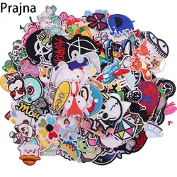 Prajna 10/20/30Pcs Random Mixed Patch Set Iron On Patches Cartoon Animals Embroidered Applique Patches For Clothes Patch Sticker
