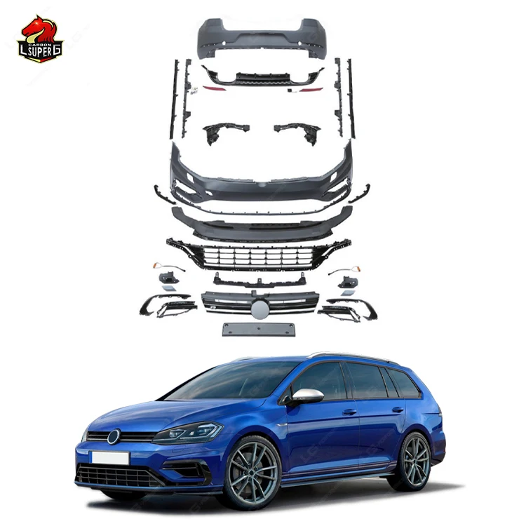 Factory Outlet Price 7.5 R Style Body Kit For Volkswagen Golf 7 Conversion With Front Bumper Lip Rear Diffuser Side Skirts