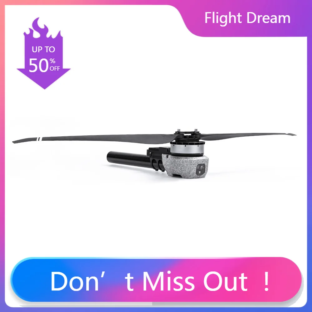 

Мотор NYT-MOTOR A12XL 14S, KV77, максимальная тяга 43,6 кг, с 49-дюймовым складным пропеллером, тубус 50 мм