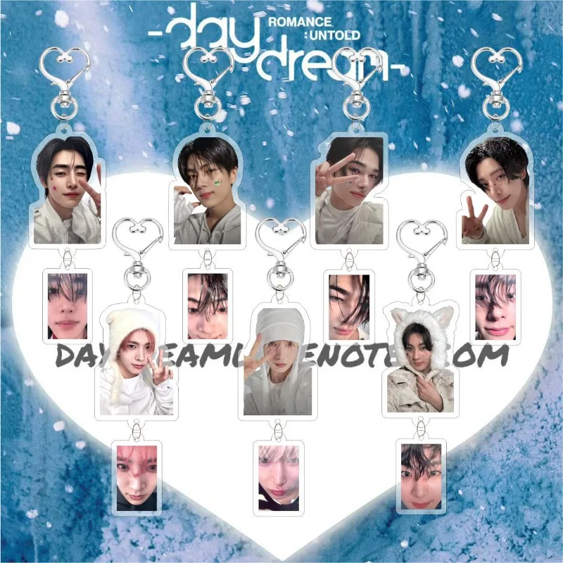 

Pop ENHYPENS Cartoon Fan Merch Acrylic Keychain Double-Side HD Print Lightweight Bag Custom Character Support Key Gift