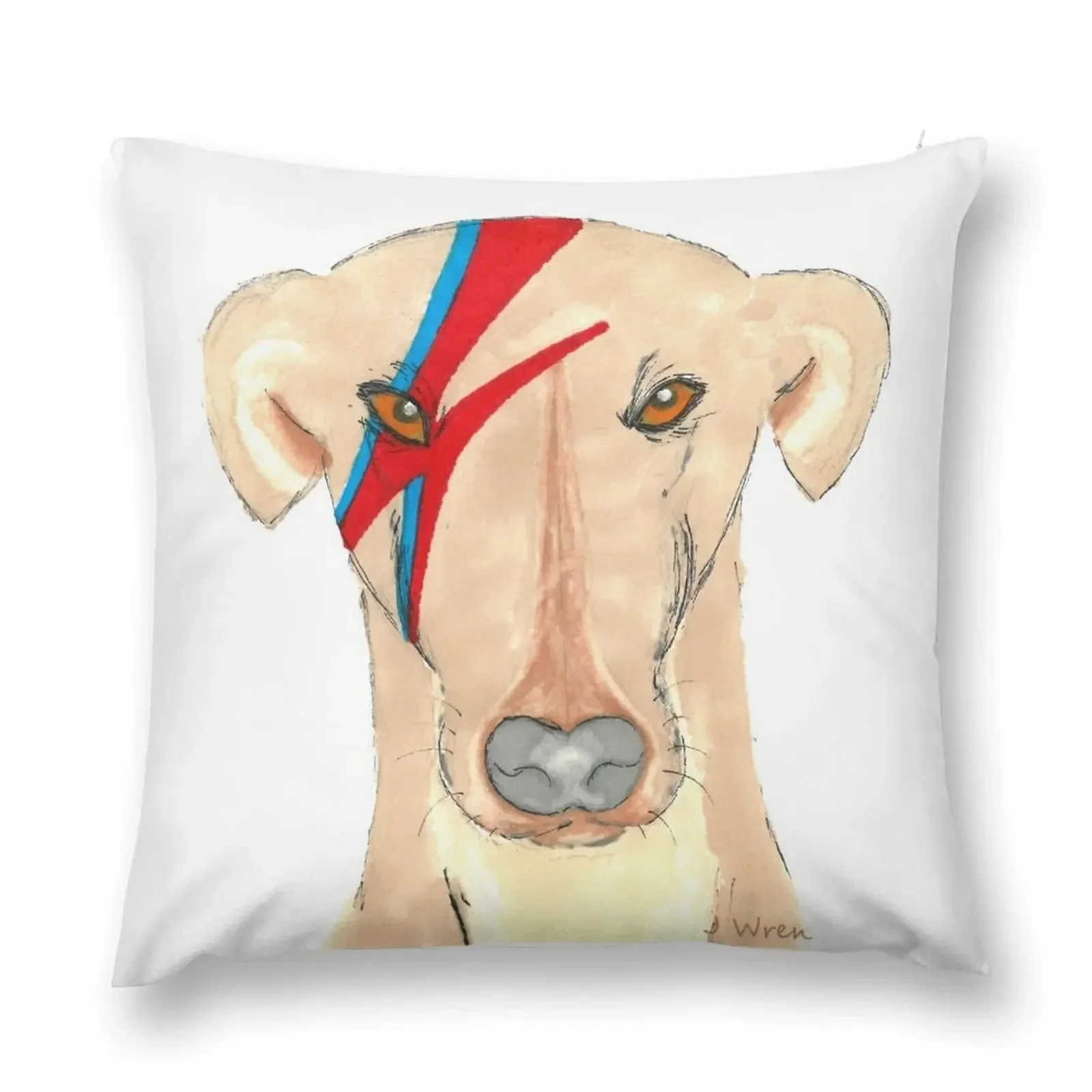 

Ziggy Stardog - Greyhound Throw Pillow christmas ornaments 2025 Luxury Pillow Case pillow