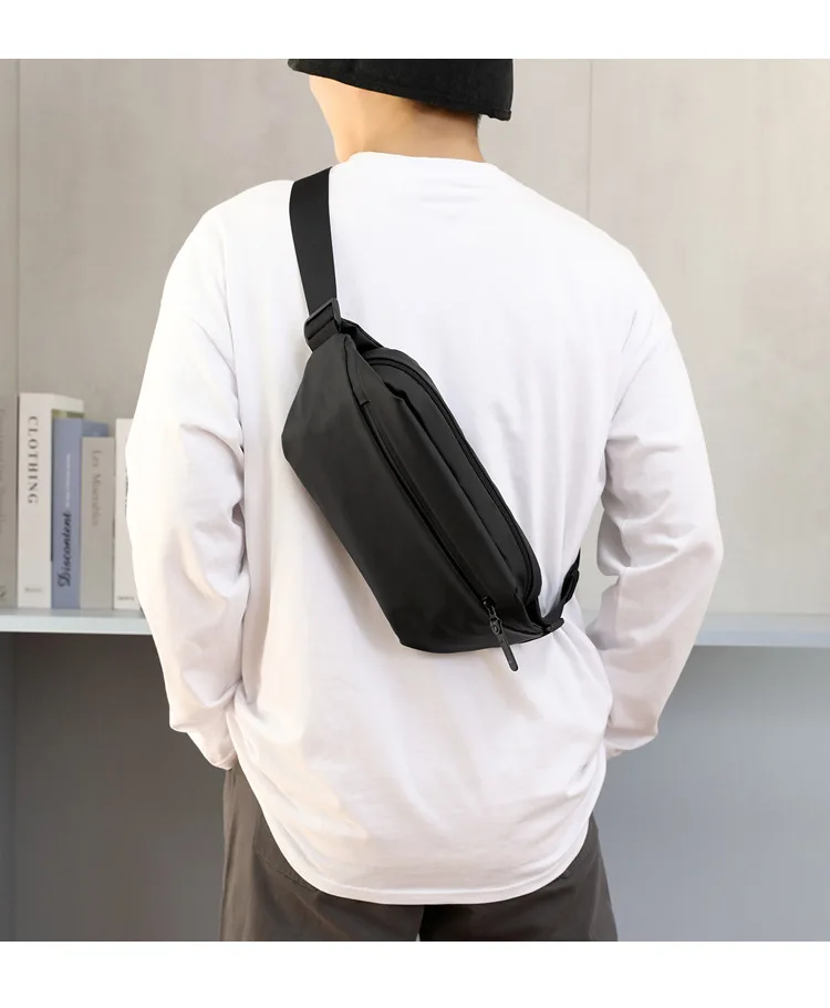 New 2025 Outdoor Leisure Trendy Waist Bag for Men, Single Shoulder Crossbody Bag, Multi Functional Waterproof Chest Bag