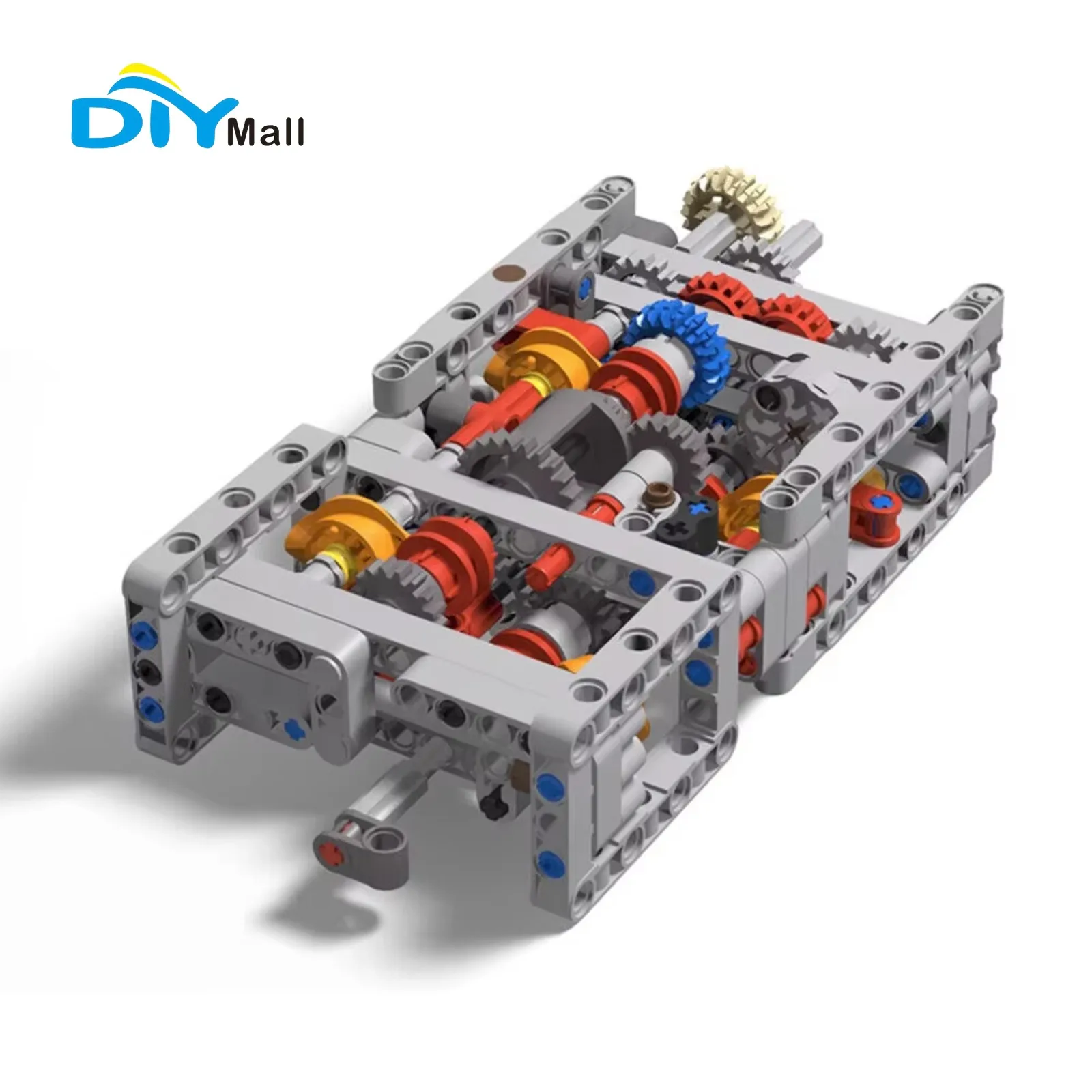Kit de modèle de boîte de vitesses séquentielle à 4 vitesses avec transmission inversée et boîte de piles AA 8881 - Ensemble de construction éducatif STEM DIY