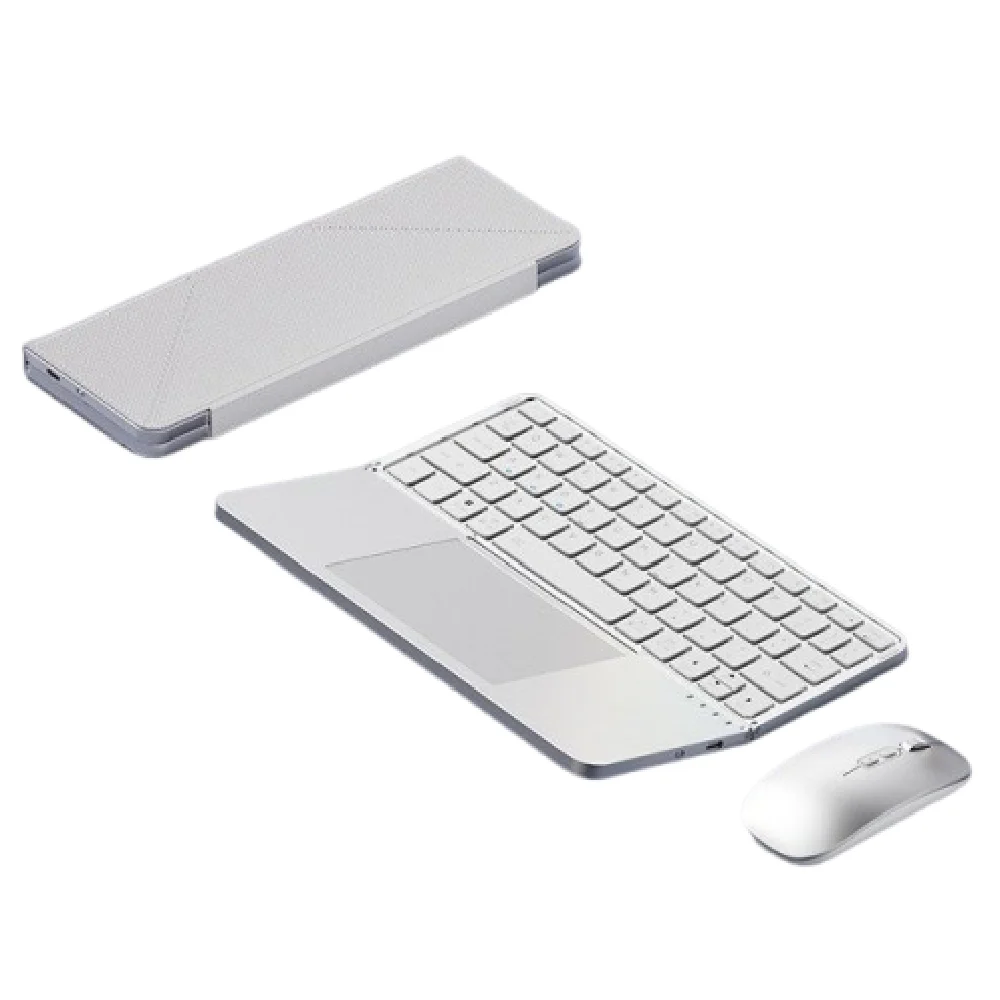 

Bluetooth 5.3 Wireless Bluetooth Keyboard Portable Detachable Foldable Keyboard with Touchpad Multi-Function