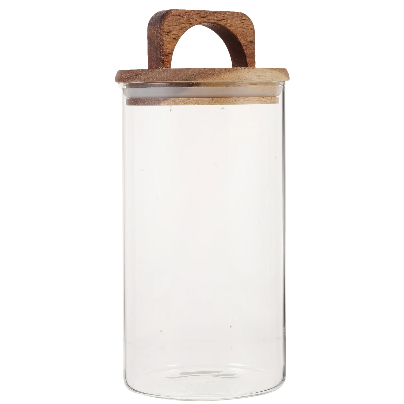 

Glass Tea 1200ml Airtight Sealed Lid for Coffee Beans Storage Containers Sugar Jar Kitchen Glass Canisters With Wood Lids