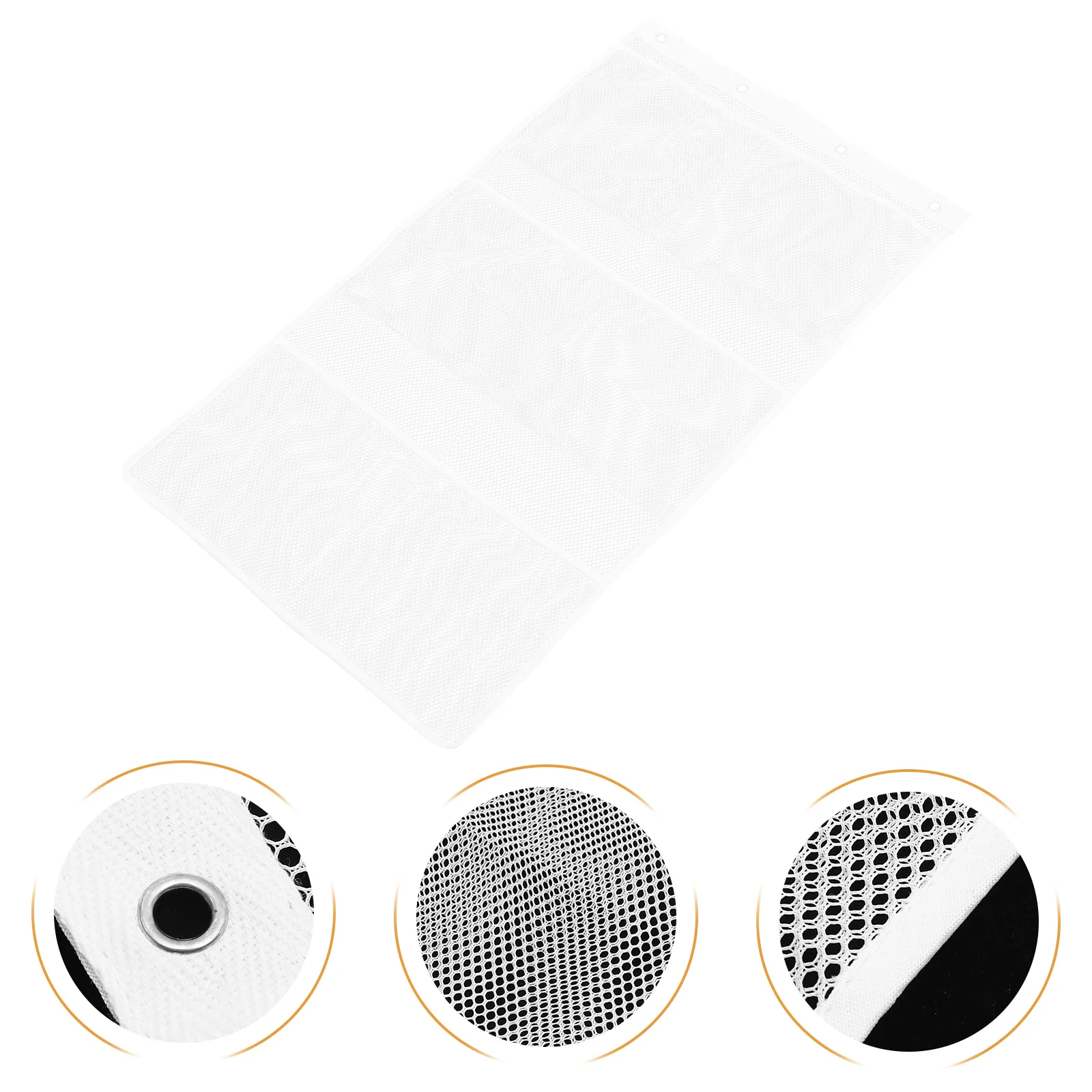 

Mesh Shower Organizer 6-Pocket Bath Hanging Storage Bag For Toiletries Shampoo Soap Towels Hanging Mesh Caddy Bath Tub