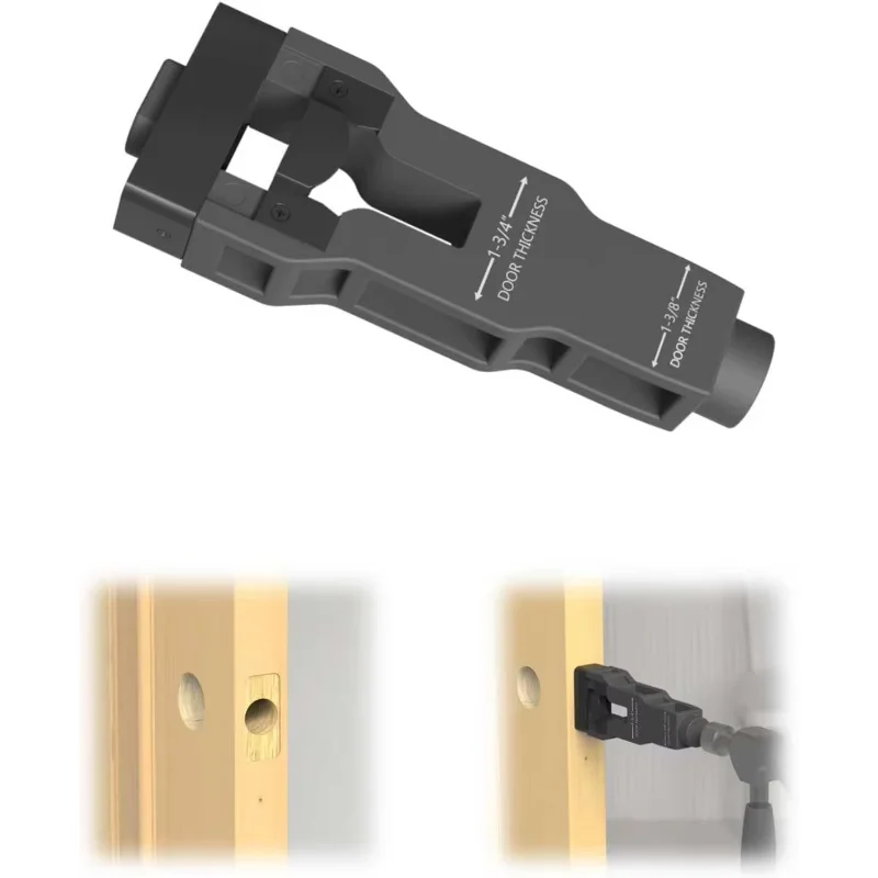 Door Latch Mortise Tool, Door Latch Installation Kit Help Remove Material to Install for Clean, Flush and Accurate Installation