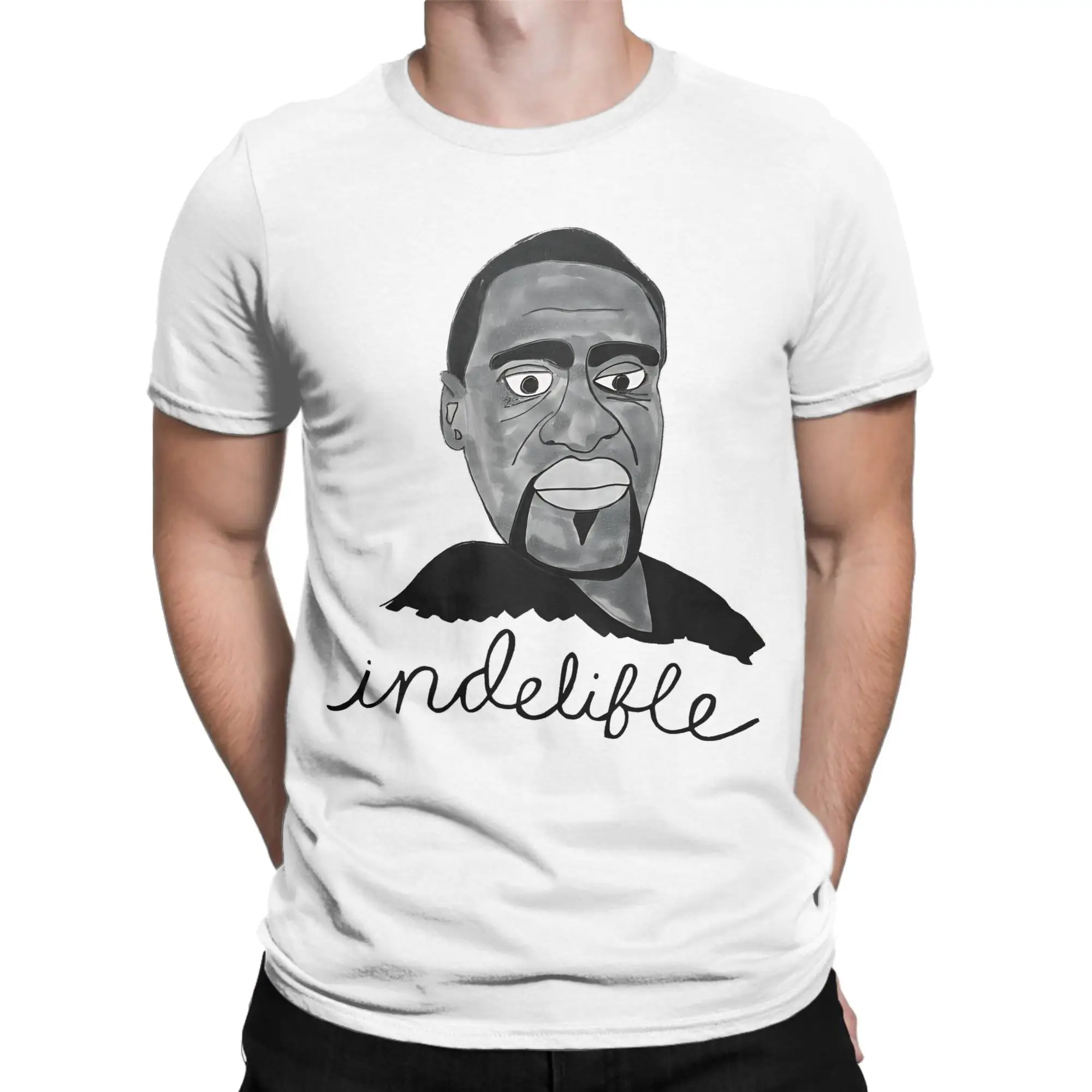 

Футболка «Я могу дышать Джордж Флойд», мужская футболка из чистого хлопка с юмором, футболка с круглым вырезом, одежда с короткими рукавами, большой размер