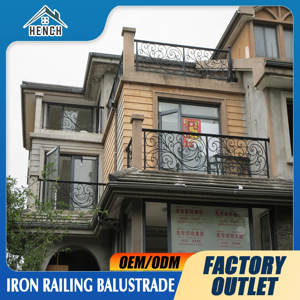 Wrought Iron Balustrade Railings Wrought Iron Fence Supplies Outdoor House Black Iron Railing
