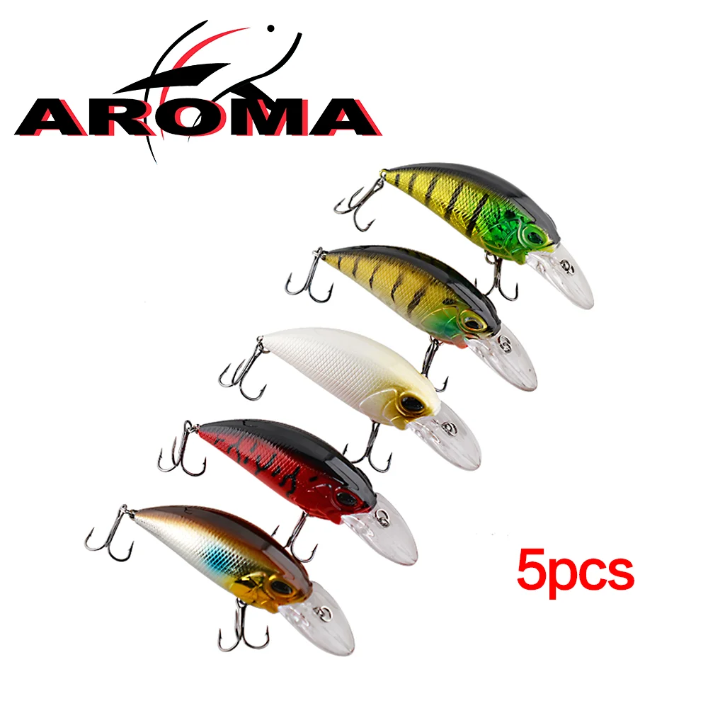 

AROMA 5pcs Rattling Noise Bionic Crankbaits Fishing Lure Set 8.8cm Floating Wobblers for Pike Fishing Tackle Lures Kit Bait