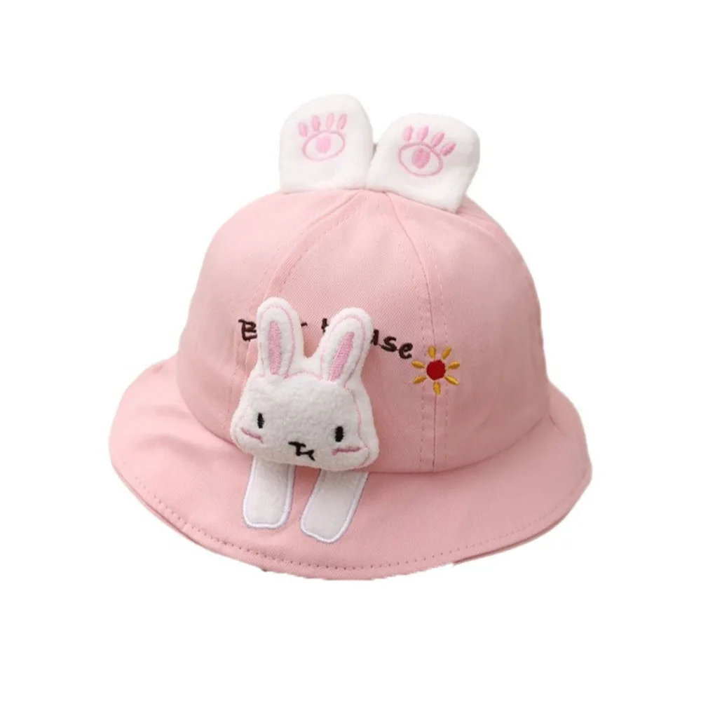 

Korean Style Baby Bucket Hat Cartoon Animal Sun Protection Children Sun Hat UV Protection Bucket Hat Fisherman Hat