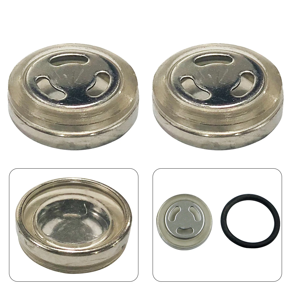 2 Set(4PCS) 18mm Sight Glass Material: Plastic + Metal Color: As Shown Size: 18mm Feature:Waterproof Pump Oil Mirror Waterproof