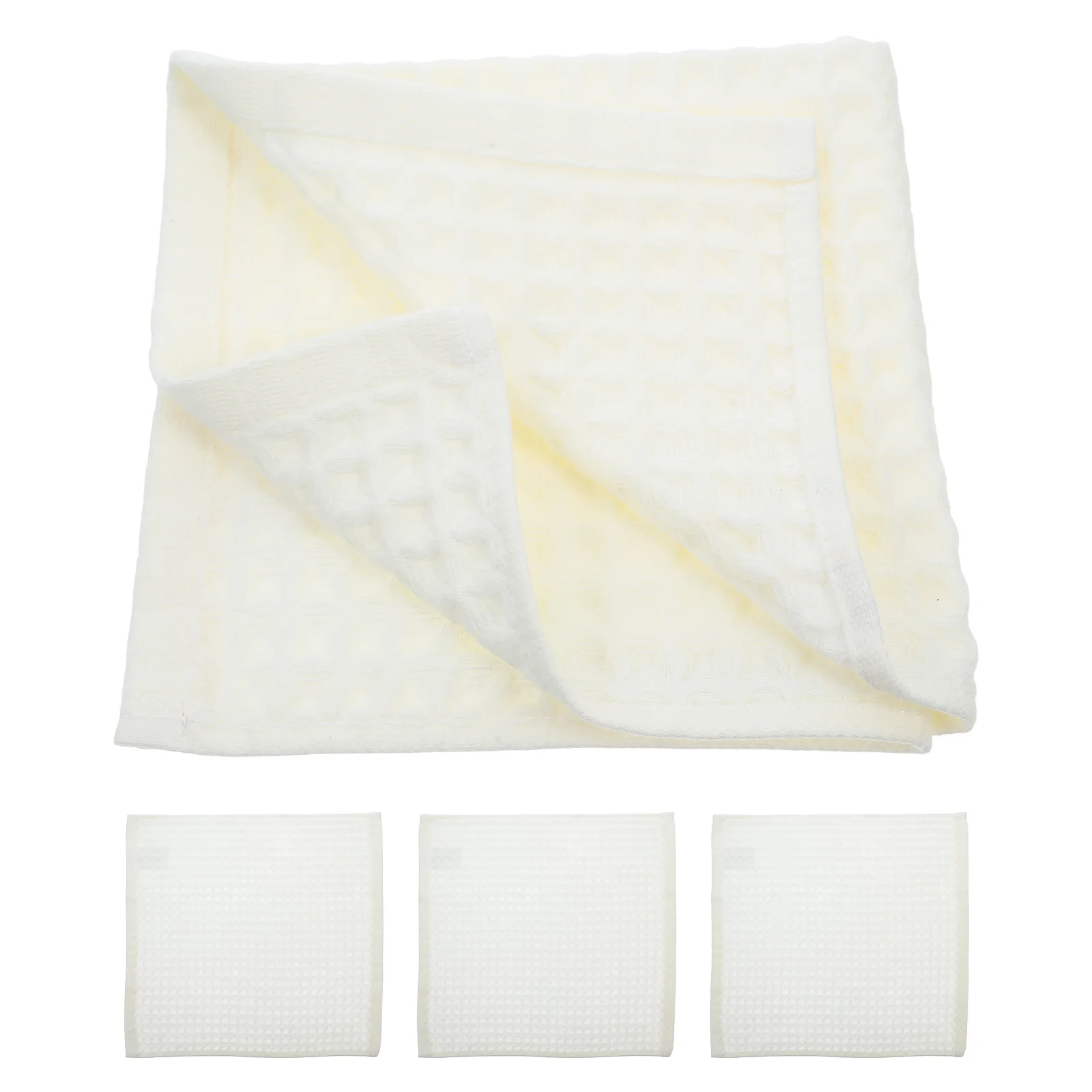 

4 pcs Waffle Towels Cotton Thickened Bath Sheets Highly Absorbent Quick Dry Soft For Sensitive Skin Travel Gym Yoga Home