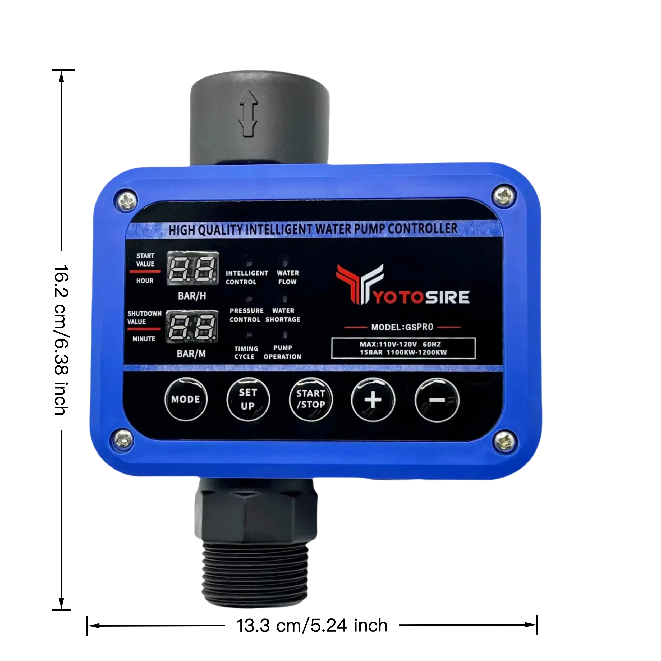 Electronic Water Pressure Controller 220V 50/60hz Water Pump Pressure Switch Easy to Install Automatic Start/Stop for Water Pump