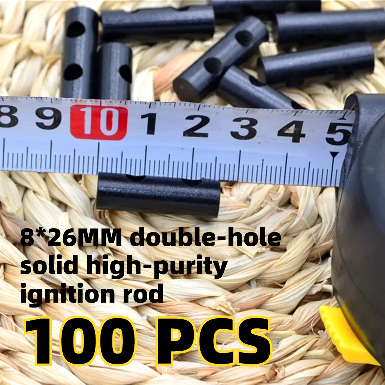 

100 шт. 8*26 мм двухсторонние спички-зажигалки из высокочистого металла для активного отдыха, портативные, для походов, кемпинга, выживания, экстренного использования, инструмент EDC
