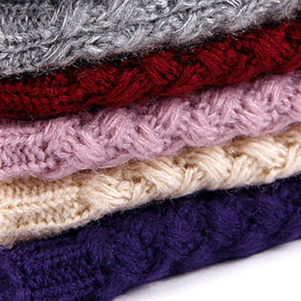 

Unisex Warm Chunky Knit Circle Scarf White Thick Loop Neck Warmer Winter Neck Scarf Soft Neckerchief Winter Neckerchief