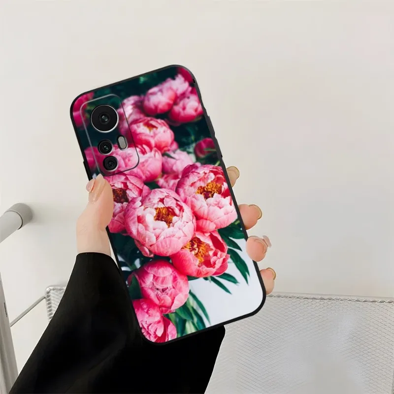 Peonies Beautiful Flower Phone Case For Xiaomi POCOF3 X3 GT M4Pro M3 X4Pro NFC 10Pro Redmi Note 11 11T 10 9 Pro Plus Cover