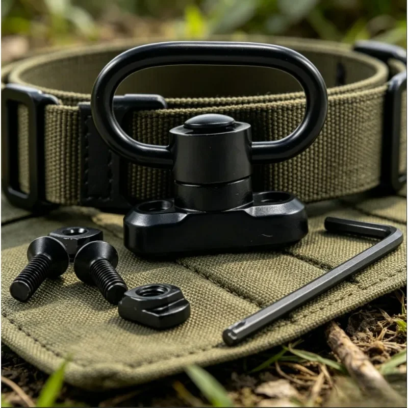 Universal MLOK QD Sling Mount Metal Floating Cup Swivel Loop Bracket for Outdoor Single Double Point Sling Accessories