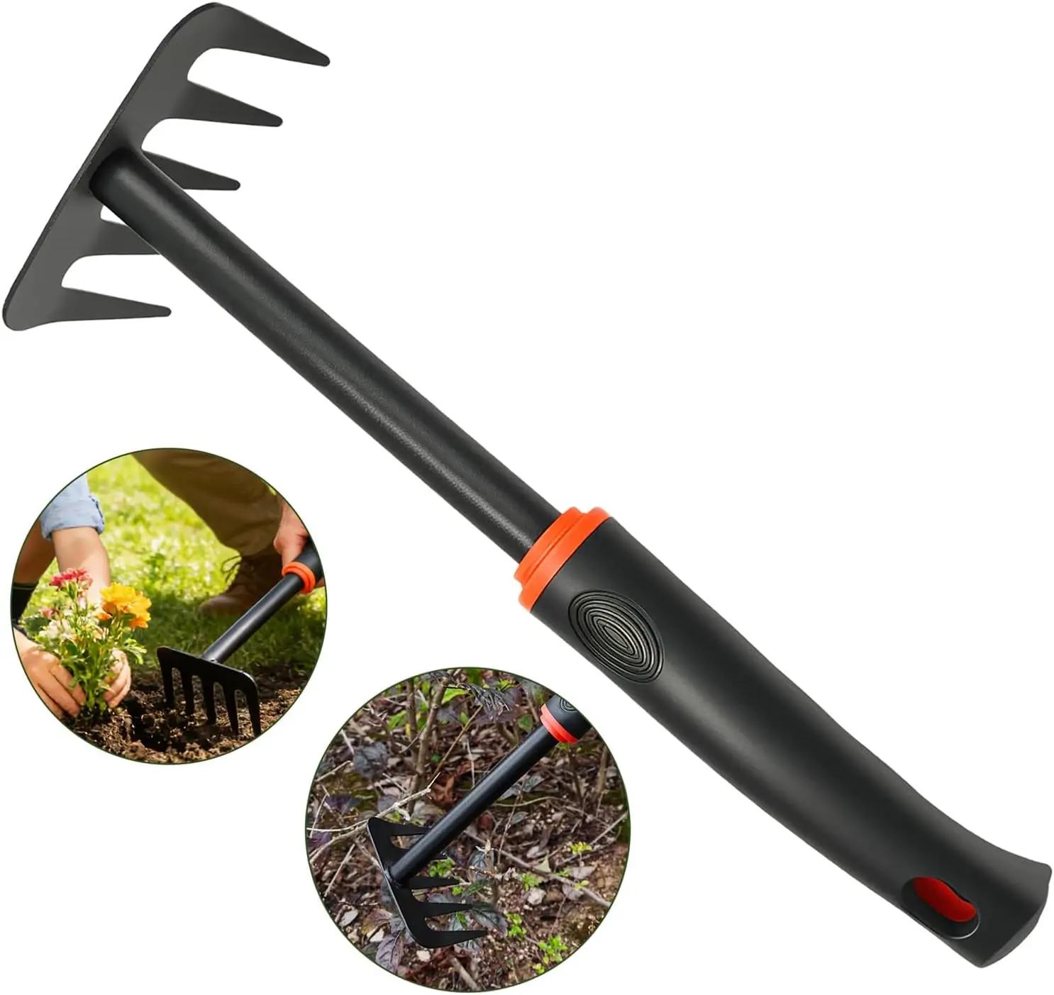 Weed Rake Small Garden Weeder Rake Gardening Weeding Tool for Rake for Leaves for Vegetable Gardening Backyard Farm Planting
