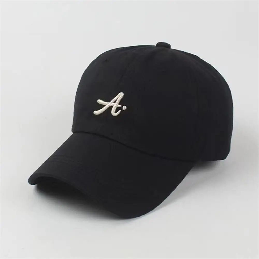 

Adjustable Simple Female Male Girls Cotton Korean Style Cap Letter A Baseball Cap Visors Cap Snapback Hat