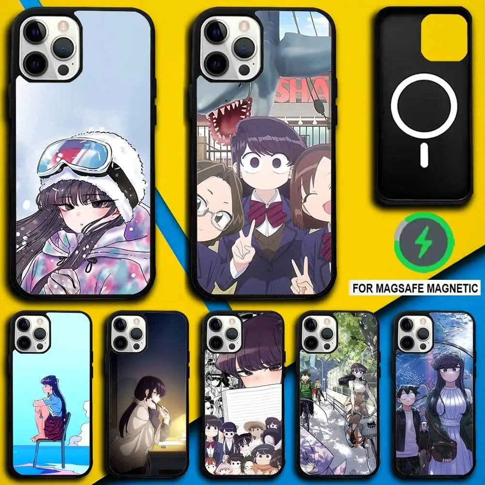 

Чехол для телефона K-Komi Cannot Communicate для iPhone 17,16,15,14,13,12,11, Pro, Max, Plus, Mini, SE4, E с магнитной беспроводной зарядкой Magsafe