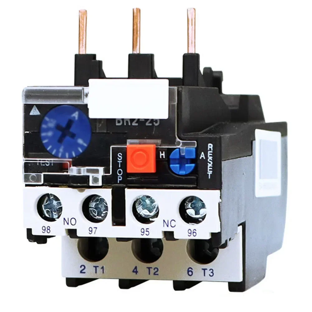 

Relay Overload Relay 1 PCS 3 Poles 690V Contactor Ip20 Motor Protection Overload Plug-in Thermal 0.63A-10A JR2-25