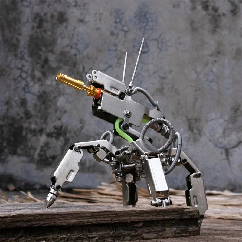 MINI-1 Robot Future Mech de 3 patas, Kits de modelos de rompecabezas 3D de Metal con articulaciones móviles, juguete de montaje DIY para adultos y niños, más de 200 Uds.