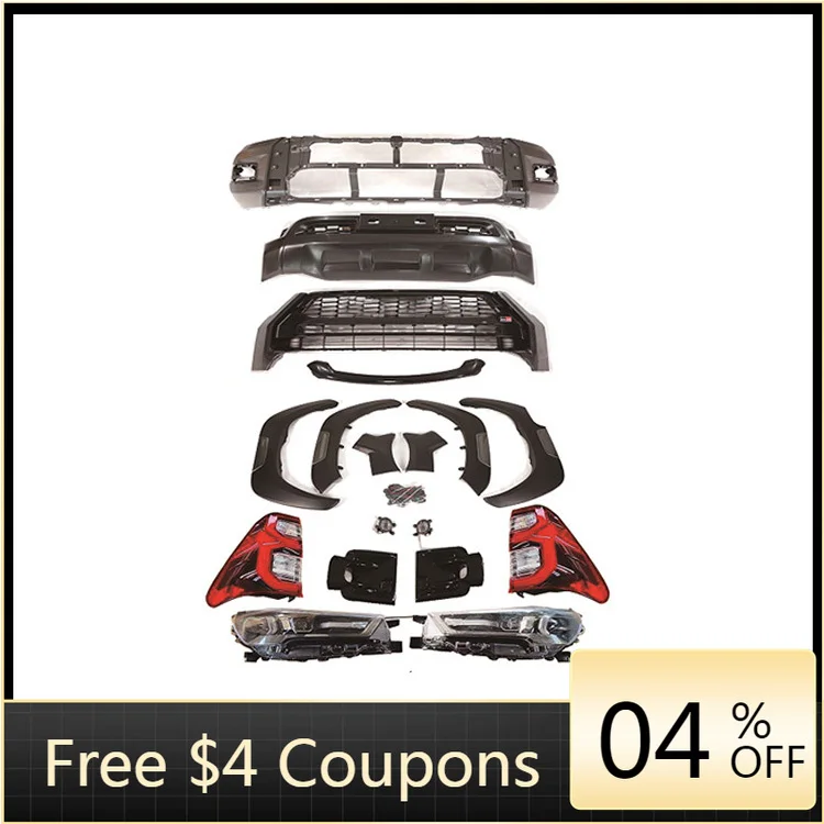 

High quality hot selling2016-2020 Upgrade to 2023 GR Sport Style Front Bumper Headlight Tail Light Body Kits for ToyotaS Hilux