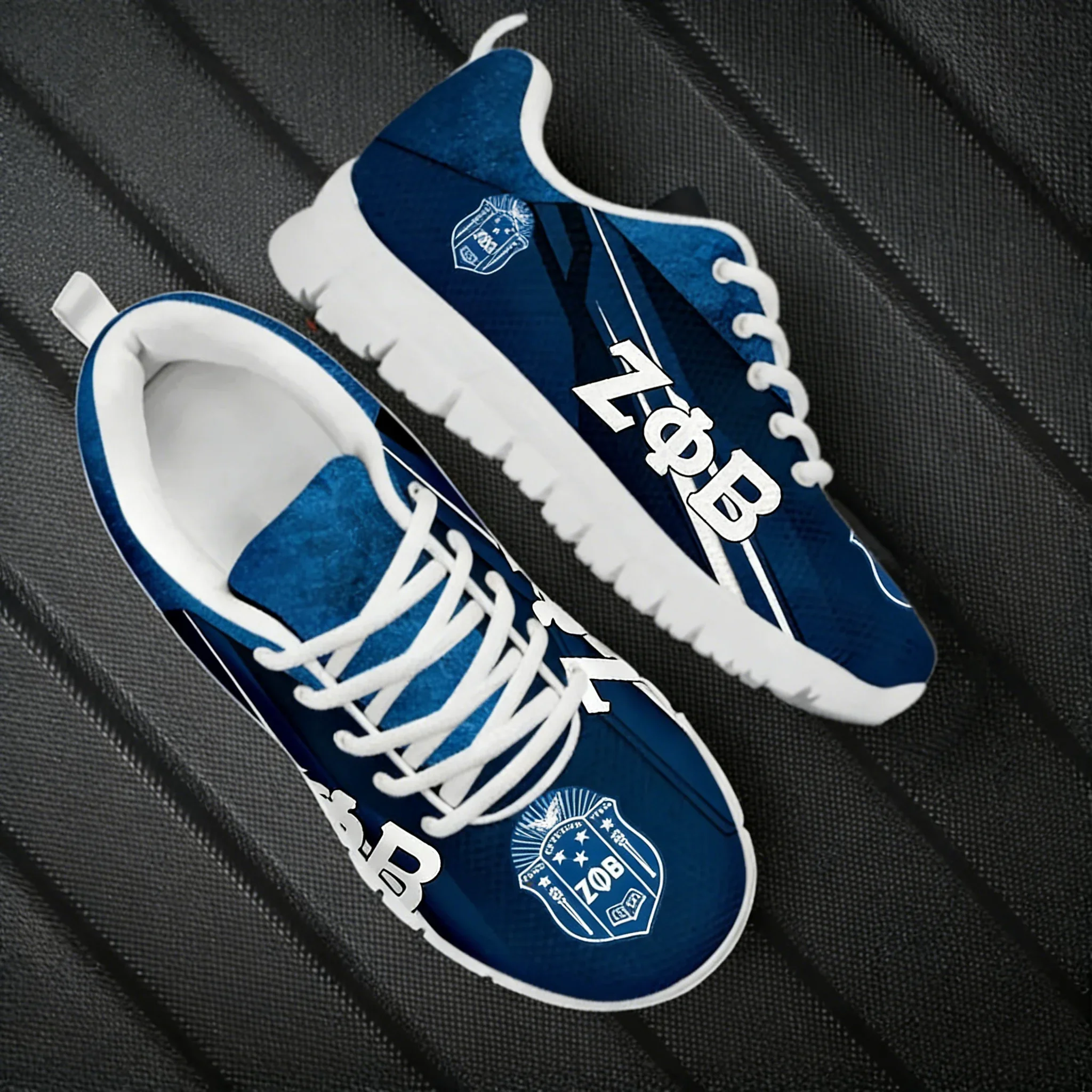 

Cool Wear-Resistance Women‘s Running Sneakers Zeta Phi Beta Logo Men's Flat Shoes Comfort Walking Footwear Zapatos