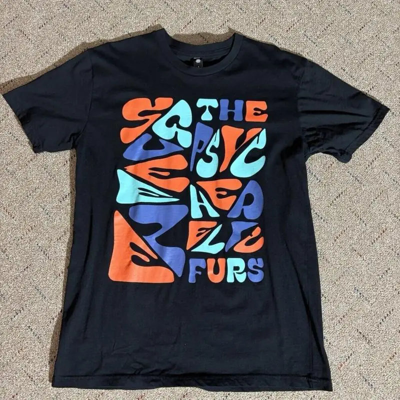 The Psychedelic Furs Squeeze 2023 Tour T shirt Black Cotton tee M191