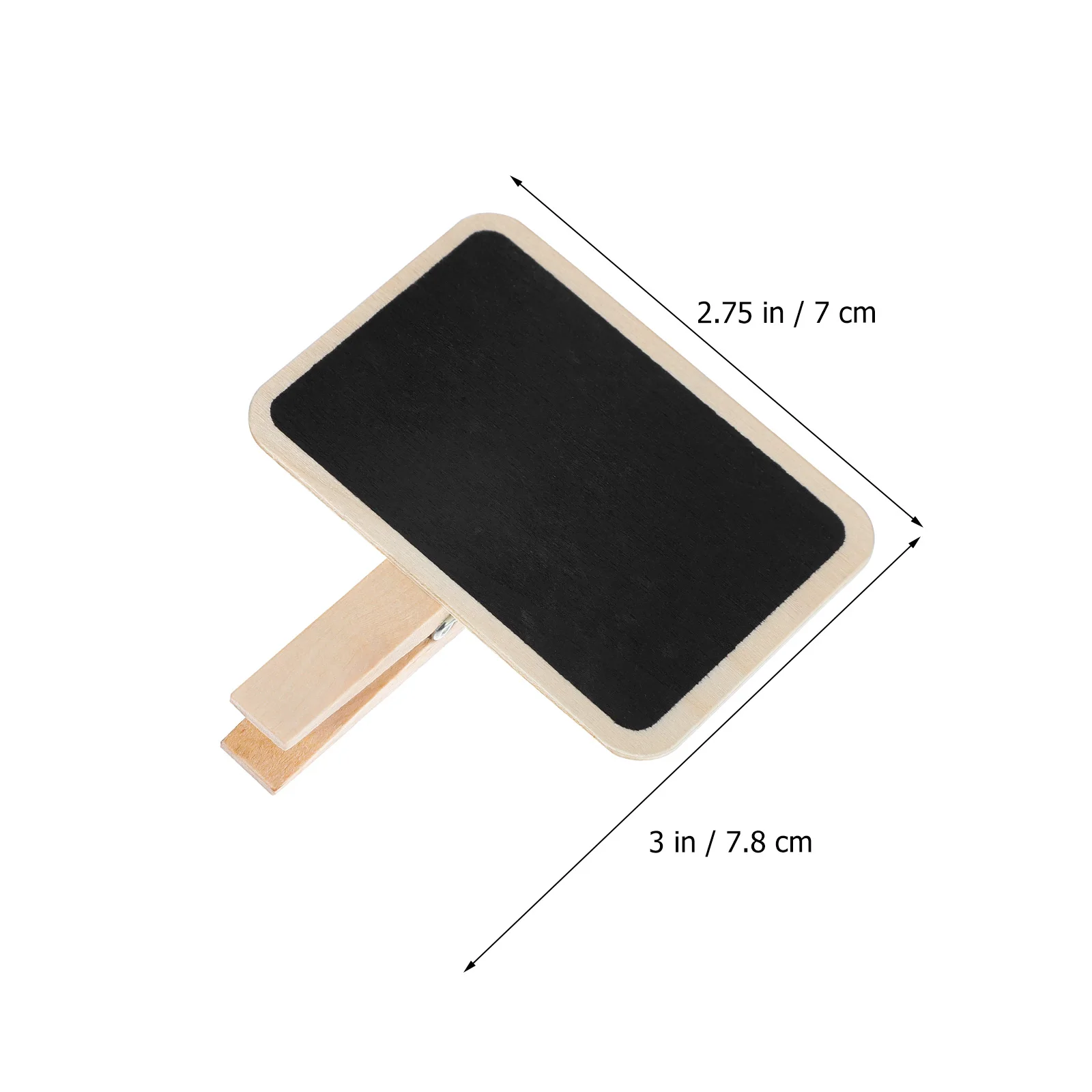 

20 Pcs Mini Chalkboard Clips Wooden Photo Clamp 7 2x6 8x4 8cm Food Labels Party Buffet Reusable Signs