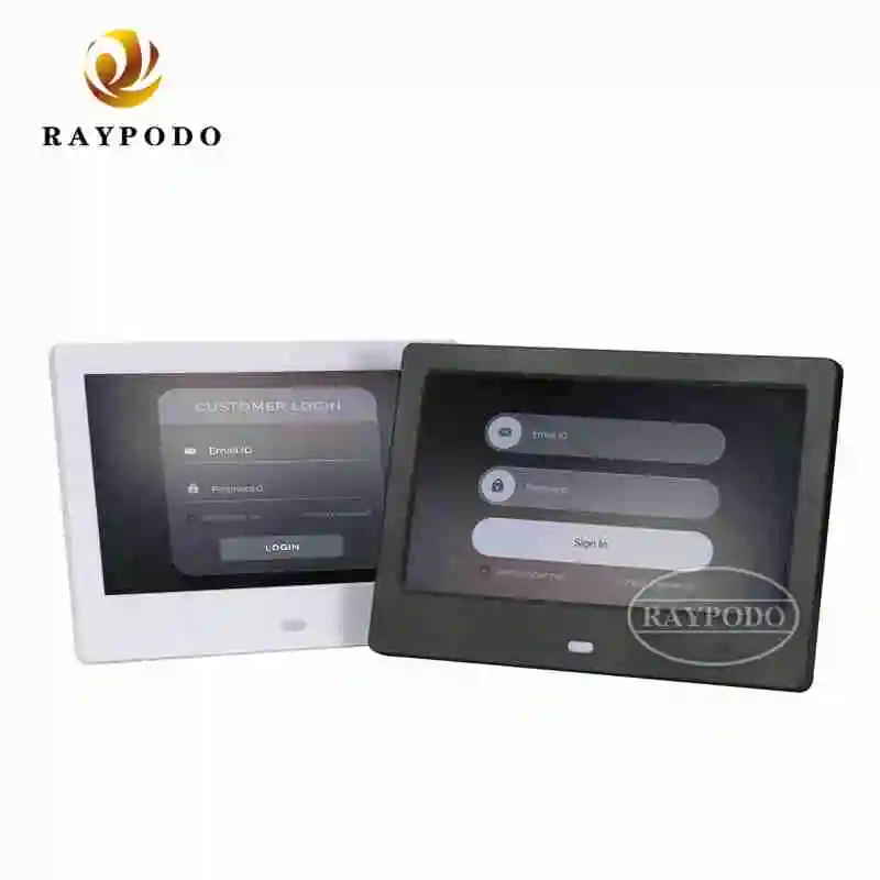 Raypodo Digital Photo Frame 7 digital photo frame with ABS cover Black and White Color