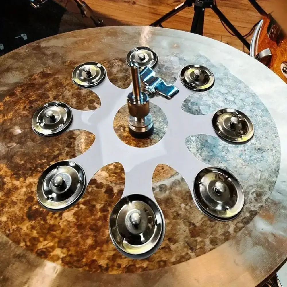 Snowflake Sizzle Bell For Drum Cymbal Percussion Accessory Crisp Sound Modifier Jazz Musical Instrument Parts For Jingjun Kit