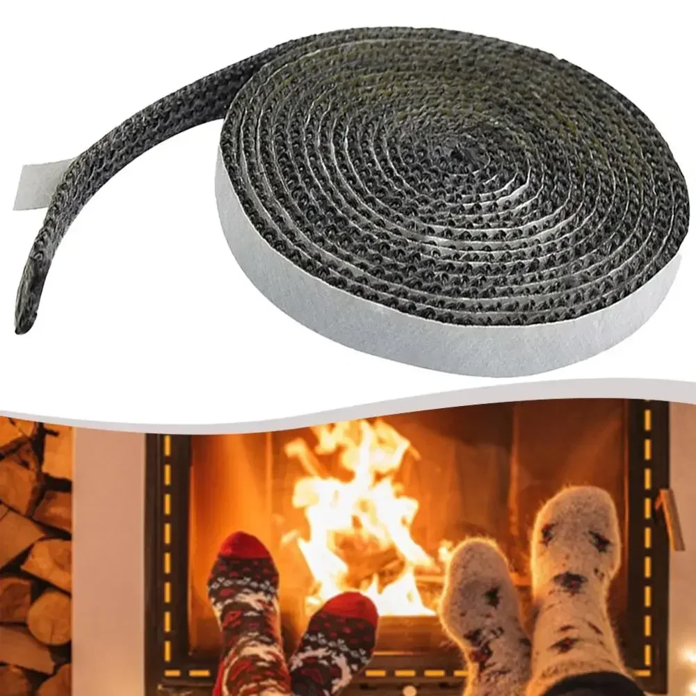 Replacement Gasket Cord Fireplace Maintenance Fireplace Sealing Rope Adhesive Stove Rope Effective Heat Insulation