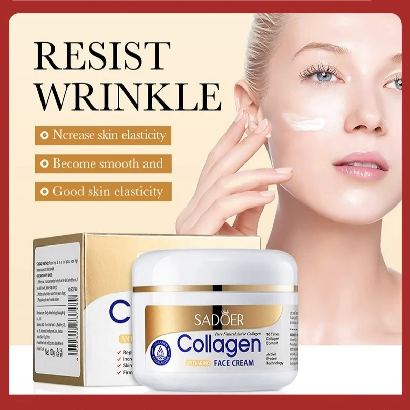 SADOER Collagen Firming Face Cream sknicare Moisturizing Hydrating Face Creams Faical Cream Beauty Face Skin Care Products