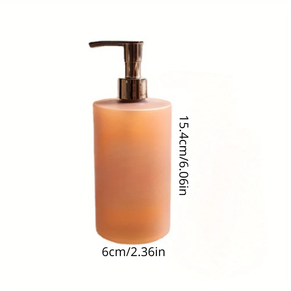 1 piece of 450ml dual color hand soap and shower gel bottle